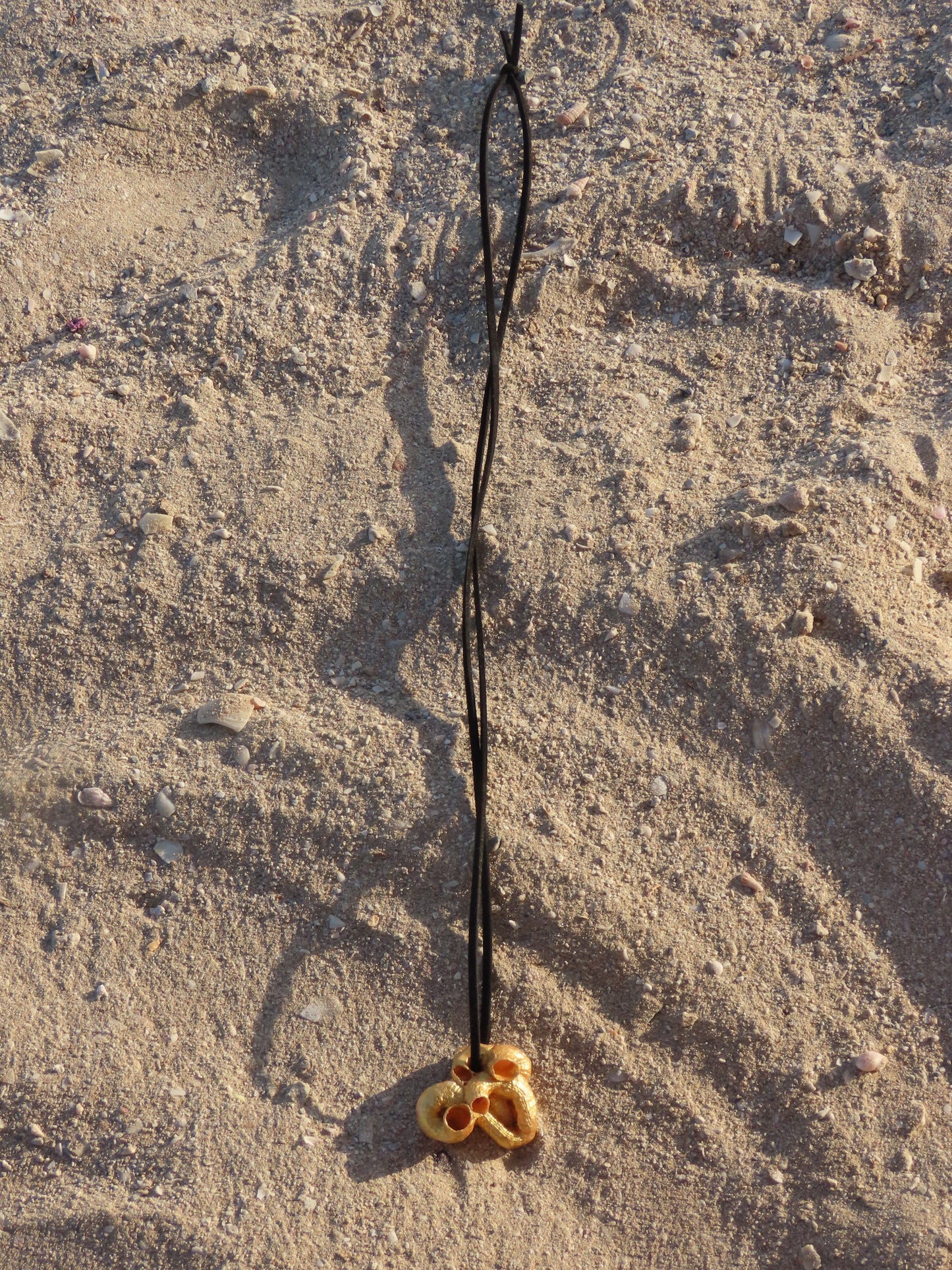 Bright Gold Coral Pendant