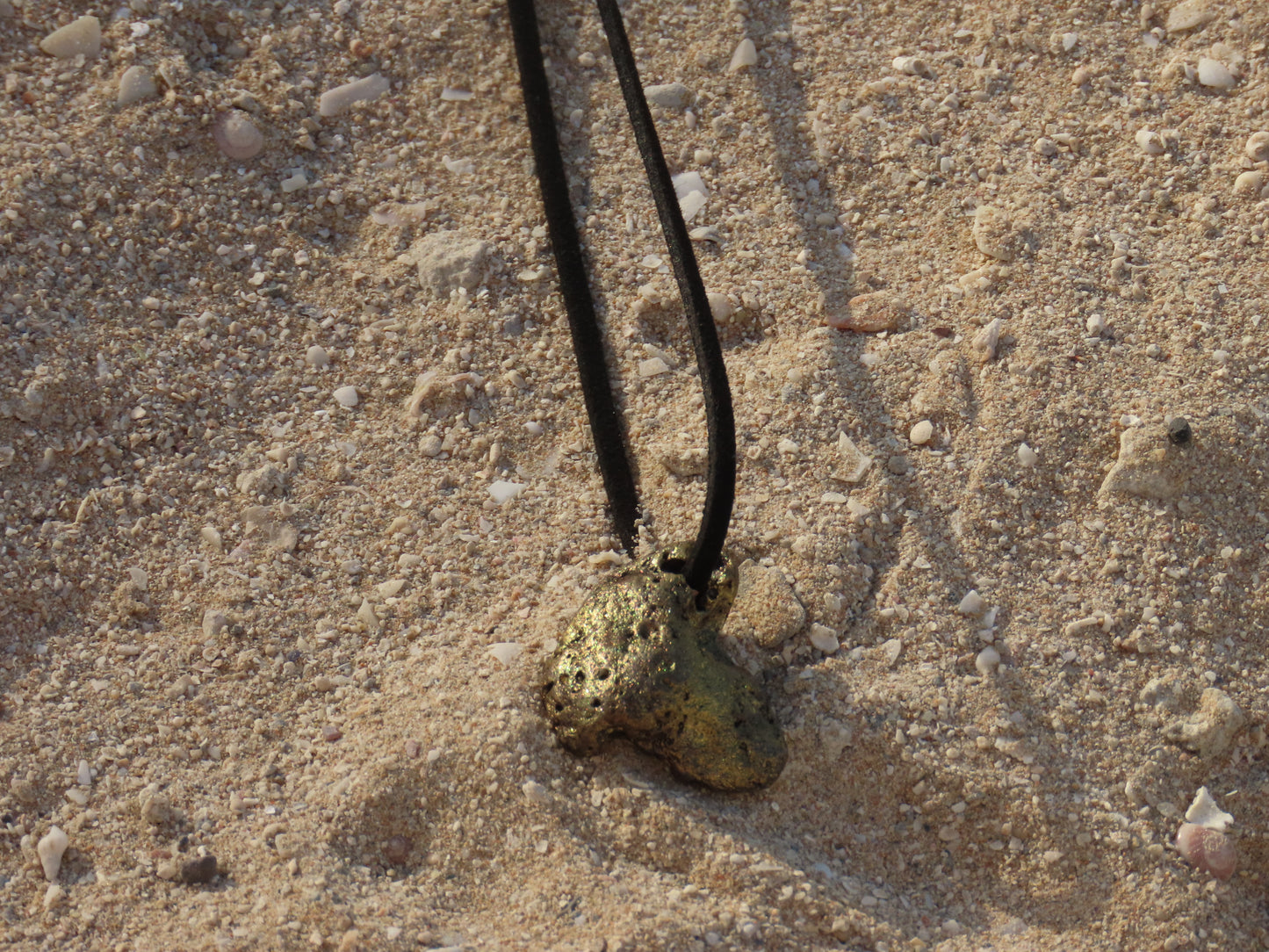 Gold Coral Pendant