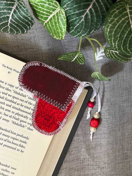Handcrafted Heart Bookmark – Corner Style